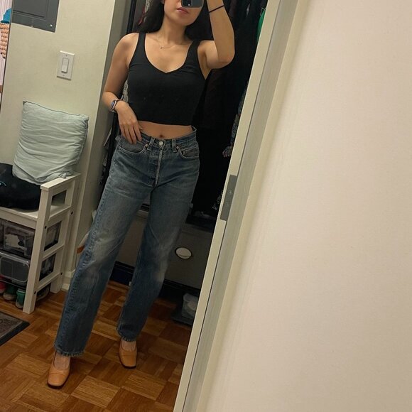 Vintage 80s Levi 501xx jeans W32L34 (actual waist 28) - Picture 3 of 13